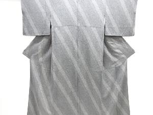 斜め縞に寄せ柄江戸小紋着物